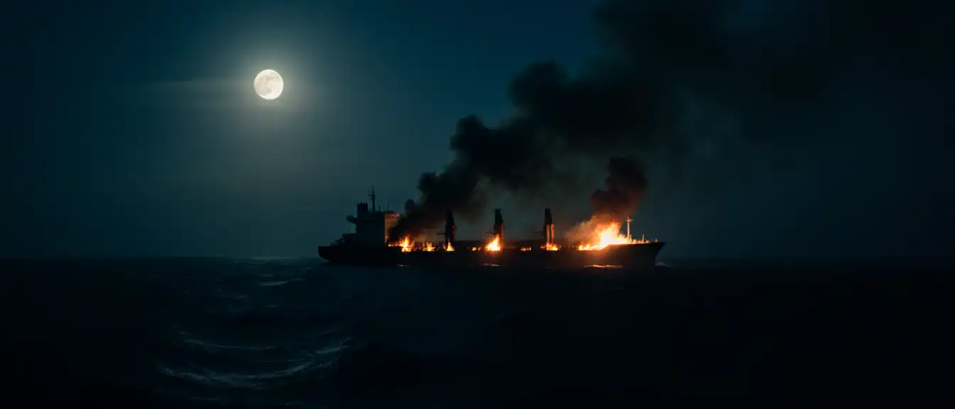 Огонь в Черном море: на торговом судне под Одессой вспыхнул пожар