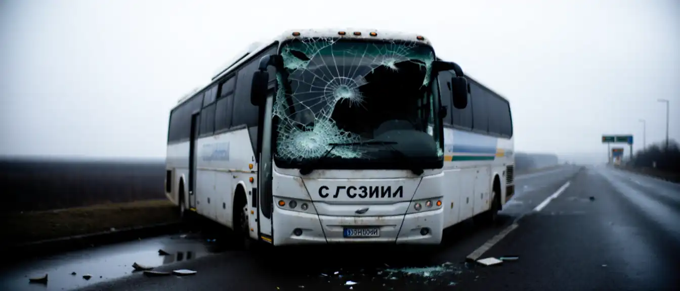 Удар по мирным пассажирам: в Брянской области беспилотник атаковал рейсовый автобус из Беларуси