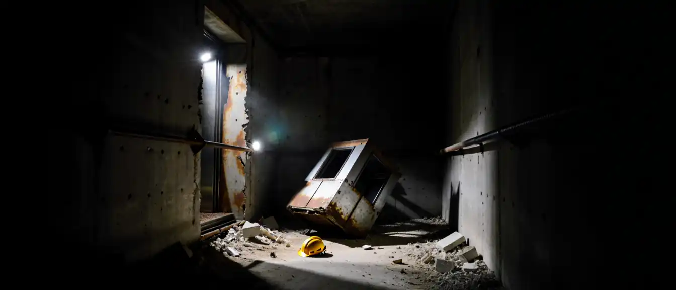 Опасный перевес: в Махачкале падение лифта в недостроенном доме привело к травмам нескольких мужчин