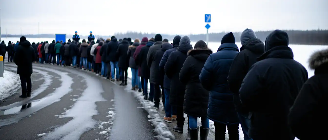 Битва за место в очереди: почему на границе в Нарве не нашли криминала, но столкнулись с хаосом