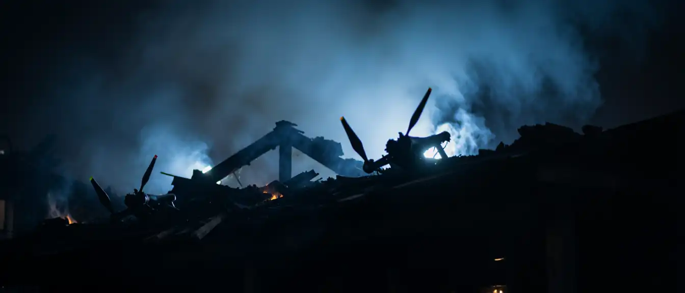 Двое жителей Энергодара получили ранения в результате ночного налета дронов на городское кафе