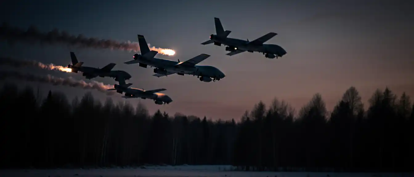 Массированный налет дронов над Ленобластью завершился отбоем воздушной тревоги