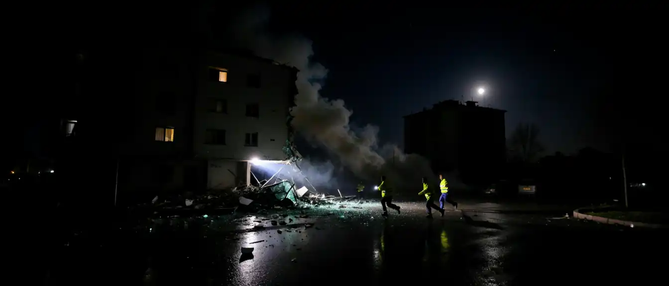 Ночной налет беспилотника привел к разрушениям в больнице и жилом секторе Донецка