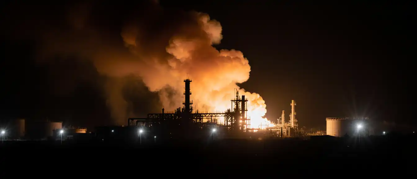 Пожар на кубанском НПЗ: последствия атаки беспилотников на нефтеперерабатывающее предприятие