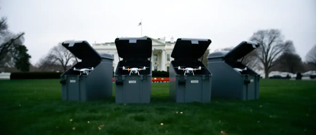 Секретная служба США использует беспилотники для мониторинга территории Белого дома