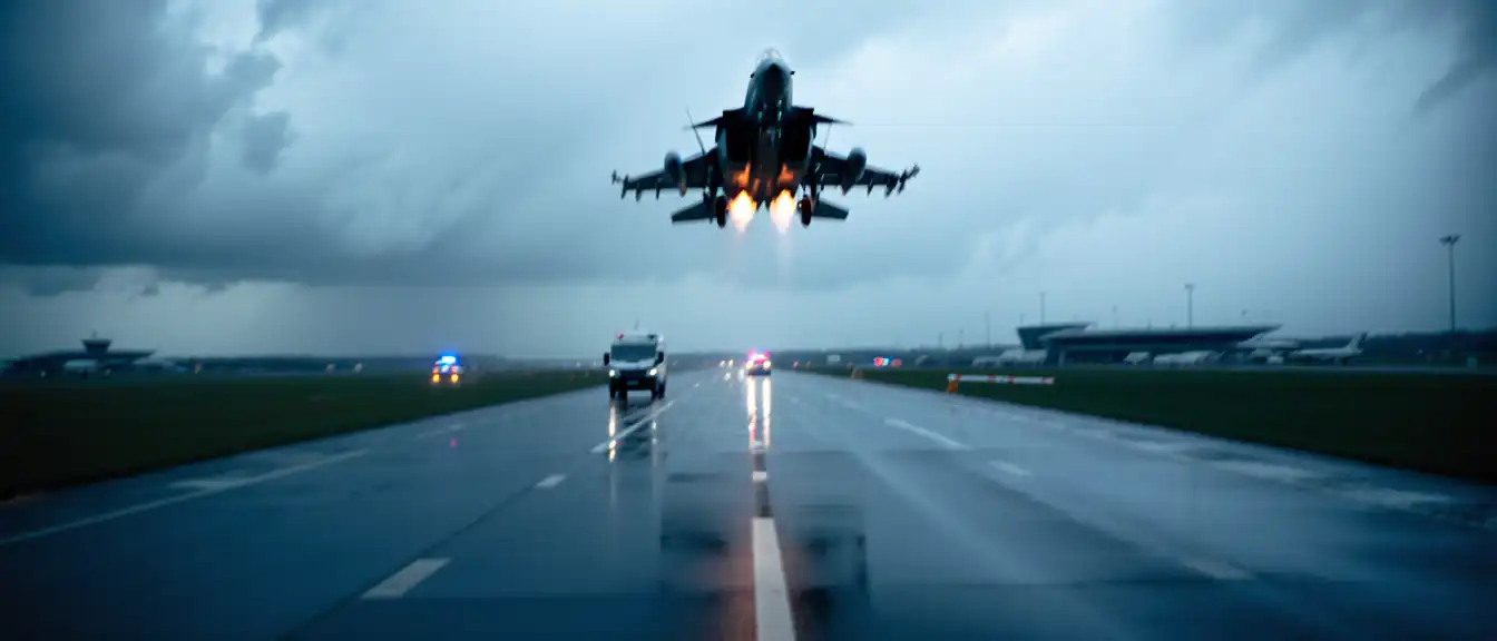 Сопровождение истребителями Eurofighter привело к временной приостановке работы аэропорта Нюрнберга