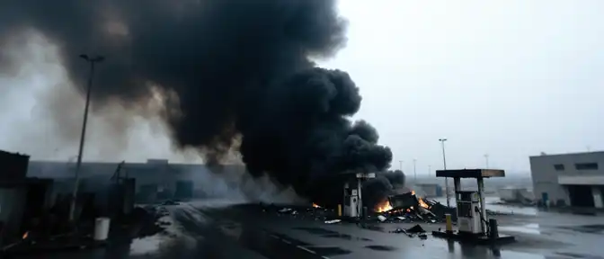 Удар по логистике: в Краматорске беспилотники вывели из строя заправку ВСУ