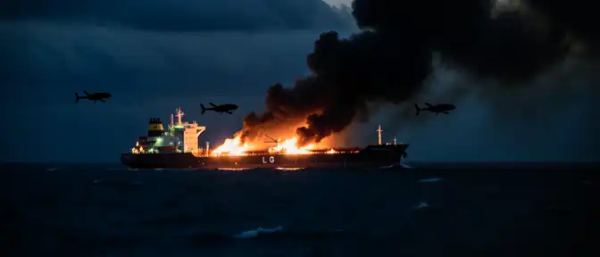 Огонь в Черном море: версия об атаке беспилотников на танкер с газом набирает обороты