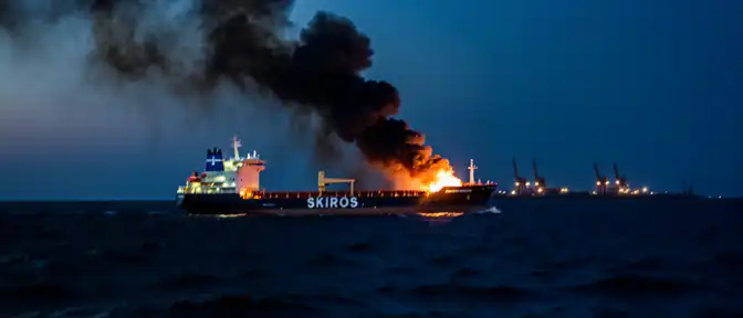 Очередная атака в Черном море: греческий танкер Skiros атакован беспилотниками
