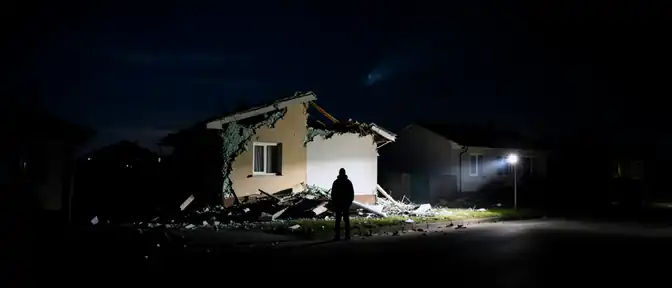 Ночной налет на Воронежскую область: обломки сбитого дрона ранили человека и повредили жилые дома