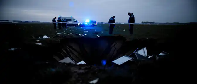 Следы неизвестного объекта: в Люблинском воеводстве расследуют последствия мощного взрыва