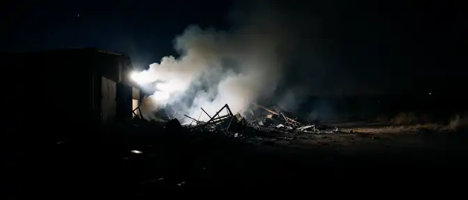 Ночная атака в Тосненском районе: под Красным Бором пострадали склады