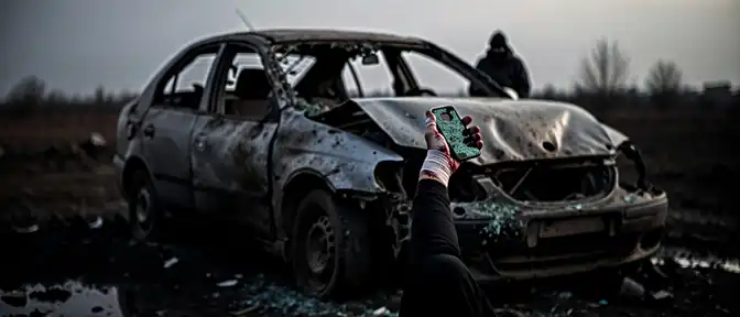 Осколочные ранения и разбитая машина: последствия атаки беспилотника в Белгородской области