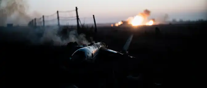 Массированная атака беспилотников и артиллерийские обстрелы зафиксированы в приграничных районах Курской области