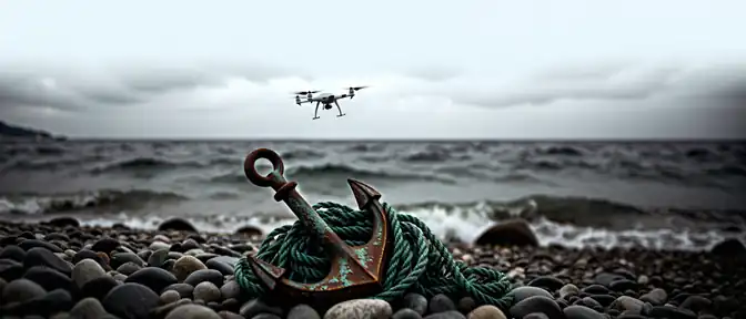 Обнаружение дрона на берегах Черного моря под Стамбулом