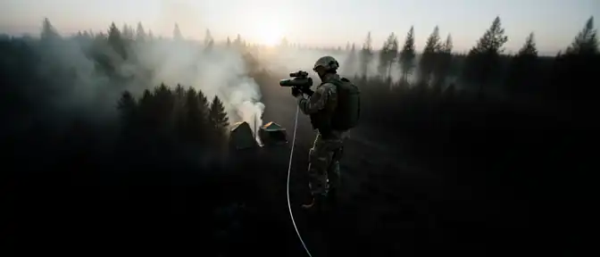 Оптоволоконный дрон ликвидировал замаскированное подразделение ВСУ в Сумской области