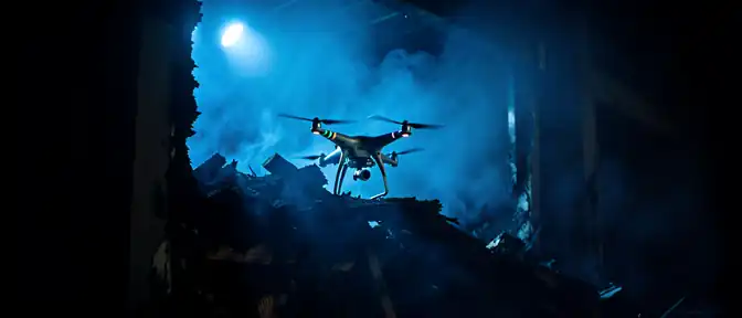 Осколки беспилотника подожгли склады в Кумторкалинском районе