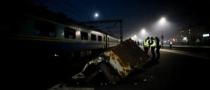 Пятеро пассажиров поезда из Анапы в Москву получили травмы из-за падения обломков БПЛА в Воронежской области