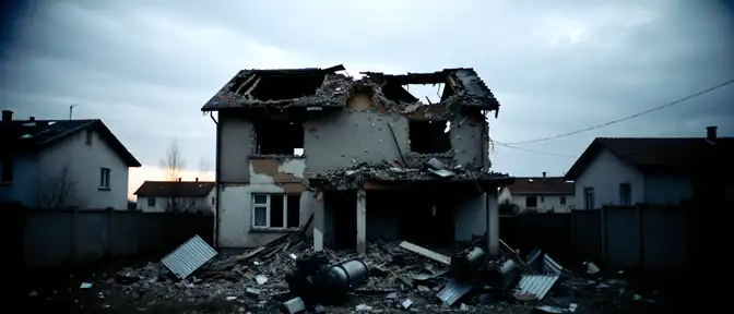 Удары беспилотников самолетного типа привели к разрушению жилого сектора в Золотаревке