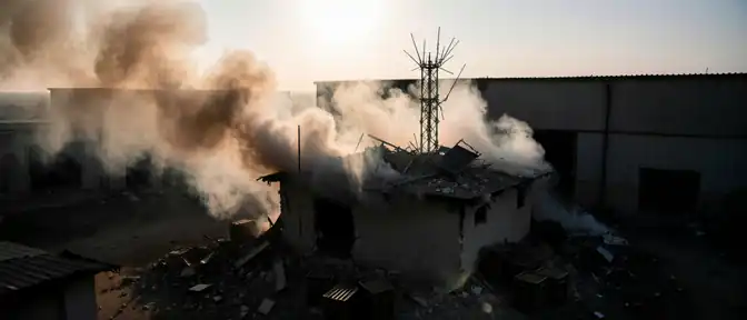 Уничтожение склада боеприпасов и узла управления тяжелыми беспилотниками ВСУ в Сумской области